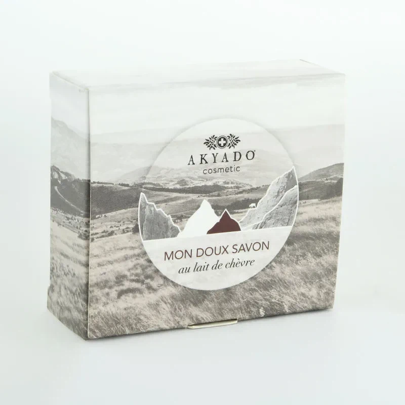 Custom Empty Flip Open Packaging Boxes Soap Paper Clamshell Packaging Boxes