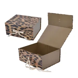 Custom Hot Stamping Logo Paper Packaging Folding Box Magnetic Gift Box